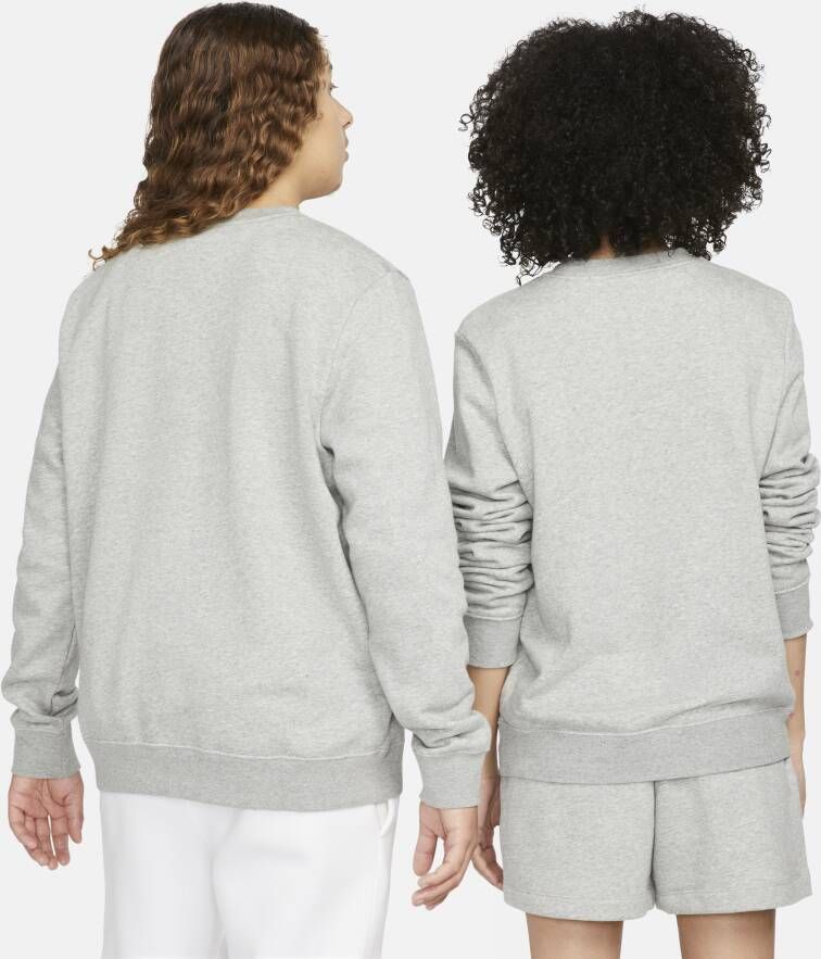 Nike Sportswear Club Fleece Sweatshirt met ronde hals voor dames Grijs