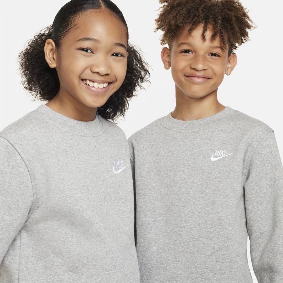 Nike Sportswear Club Fleece sweatshirt voor kids Grijs - Foto 3