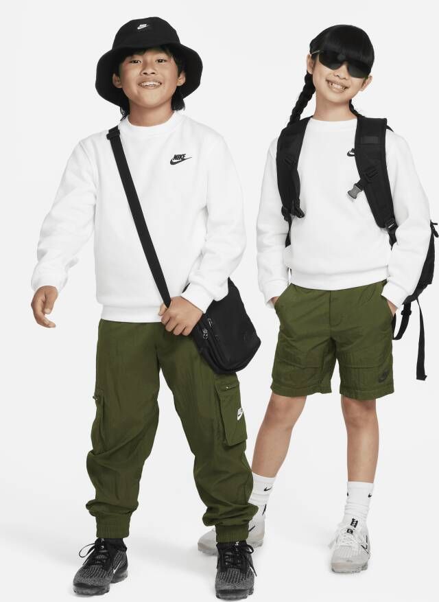 Nike Sportswear Club Fleece sweatshirt voor kids Wit