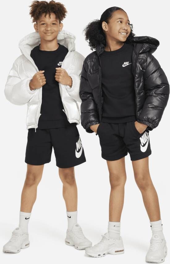 Nike Sportswear Club Fleece sweatshirt voor kids Zwart