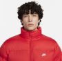 Nike Rood Witte Pufferjas met hoge kraag Red Heren - Thumbnail 2