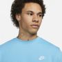 Nike Sportswear Club Herenshirt van sweatstof met ronde hals Blauw - Thumbnail 3