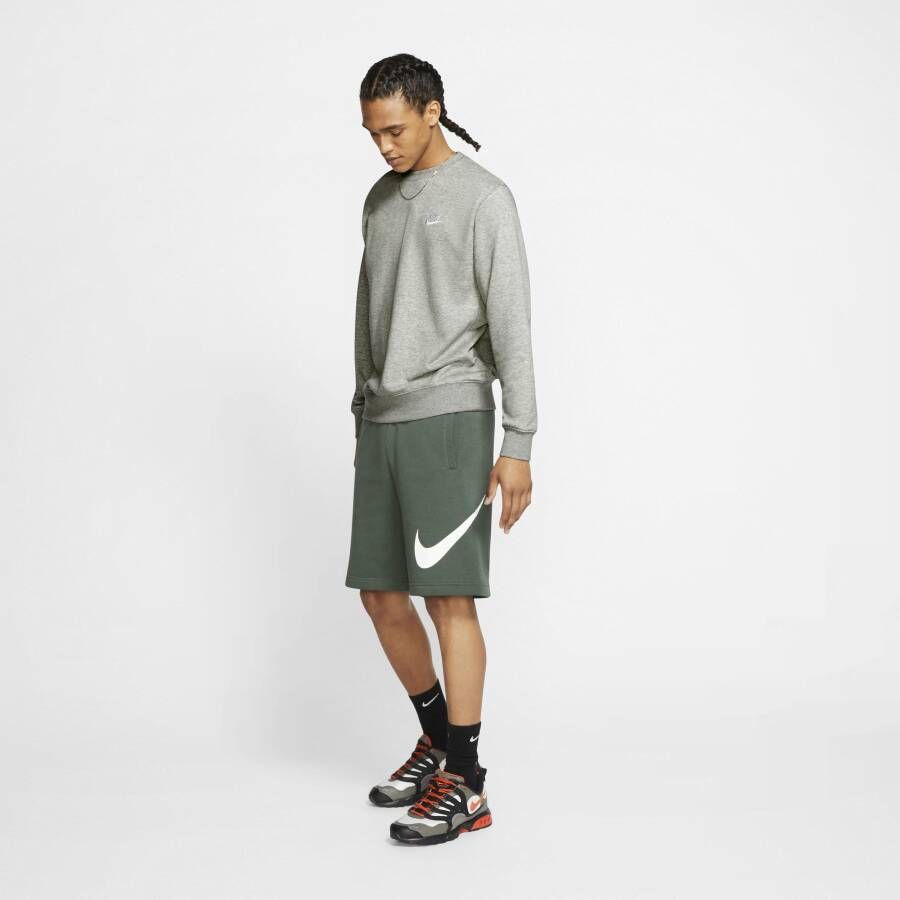 Nike Sportswear Club Herenshirt van sweatstof met ronde hals Grijs