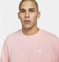 Nike Sportswear Club Herenshirt van sweatstof met ronde hals Roze - Thumbnail 3
