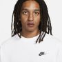 Nike Lichtgewicht Crewneck Sweatshirt Sportswear Club White Heren - Thumbnail 3