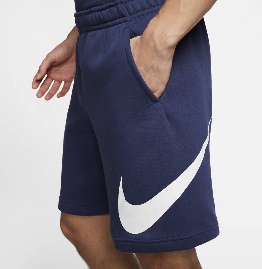 Nike Sportswear Club Herenshorts met graphic Blauw