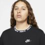 Nike Club Lbr Shortsleeve Top T-shirts Kleding black white maat: XL beschikbare maaten:XS S M XL - Thumbnail 3