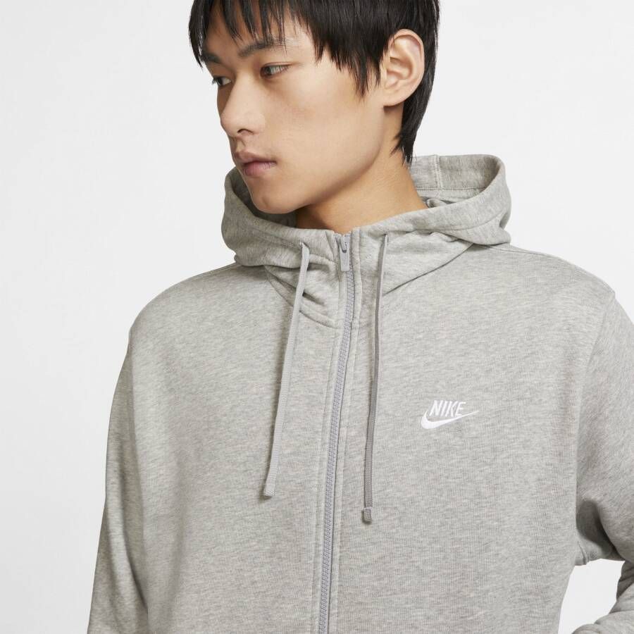 Nike Sportswear Club hoodie met rits voor heren Grijs