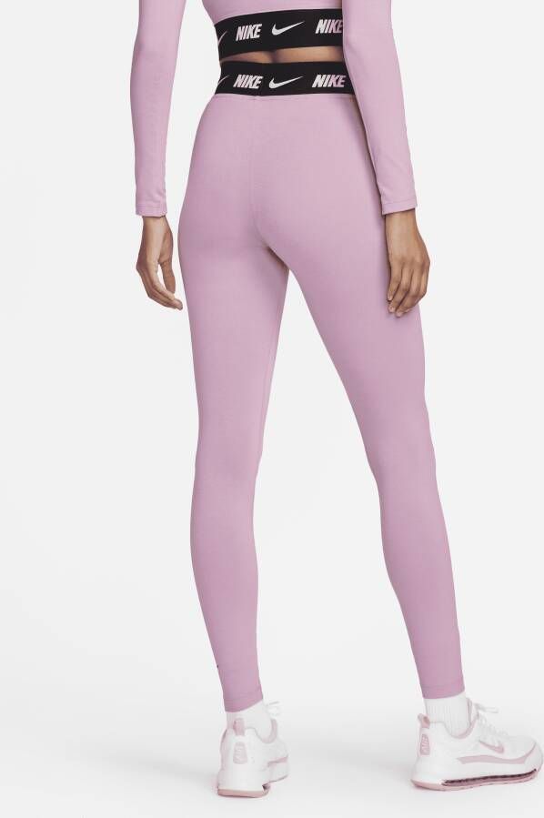 Nike Sportswear Club Legging met hoge taille voor dames Paars