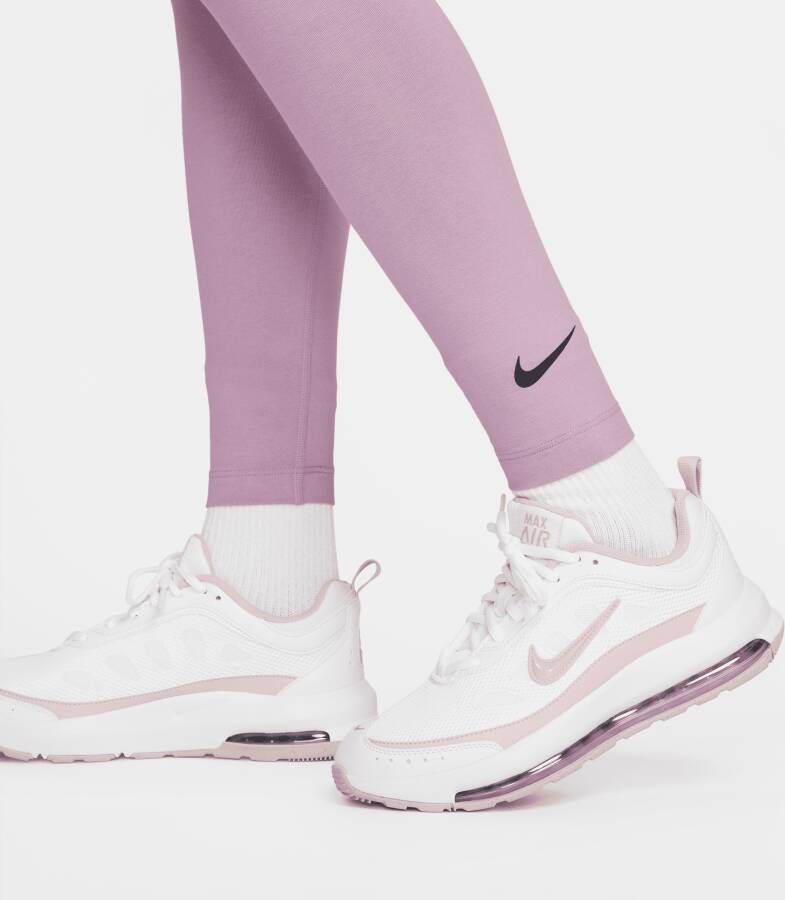 Nike Sportswear Club Legging met hoge taille voor dames Paars