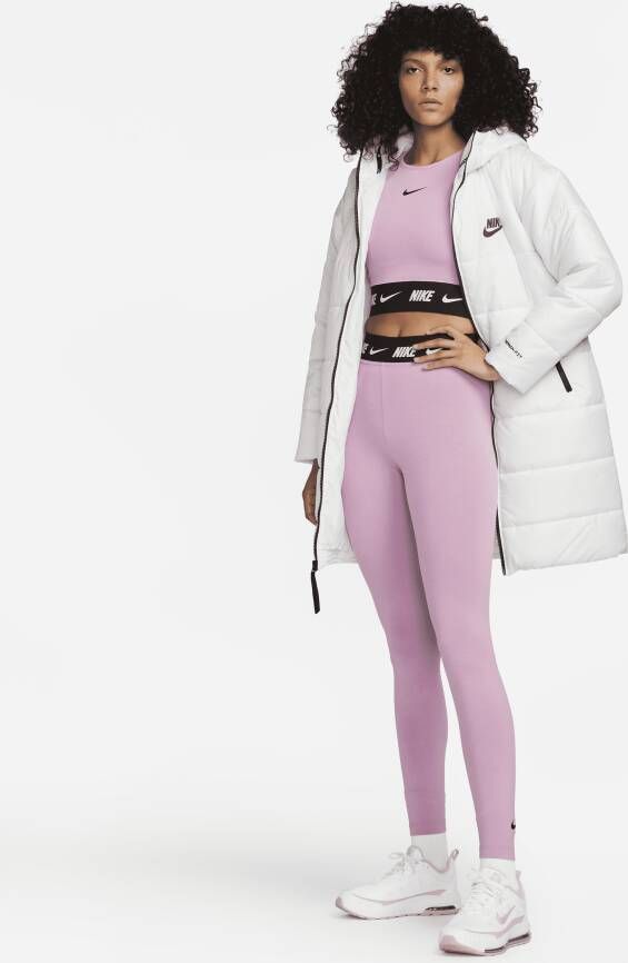 Nike Sportswear Club Legging met hoge taille voor dames Paars