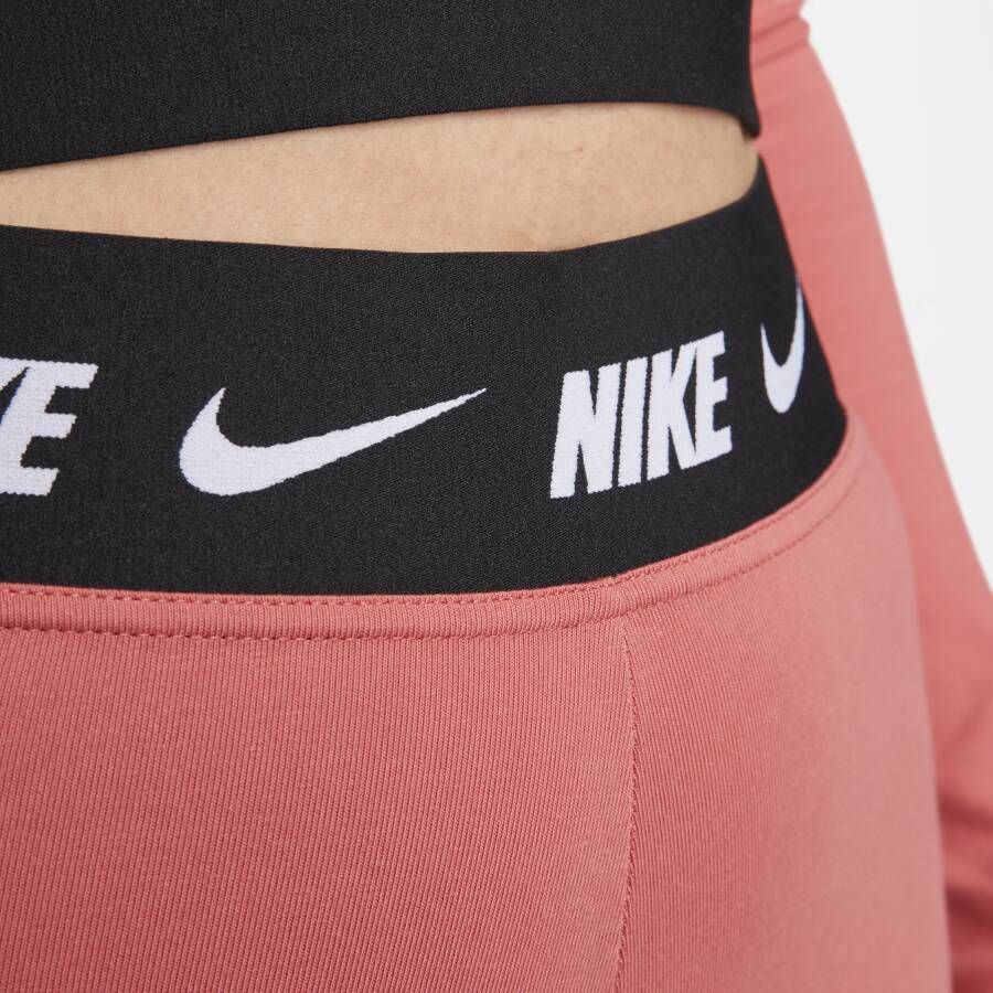 Nike Sportswear Club Legging met hoge taille voor dames Rood