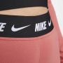 Nike Sportswear Club Legging met hoge taille voor dames Rood - Thumbnail 3