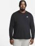 Nike Sportswear Club T-shirt met lange mouwen voor heren Zwart - Thumbnail 6