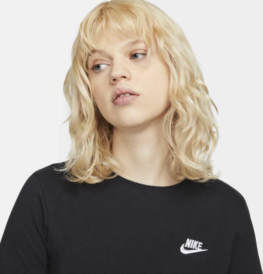 Nike Sportswear Club T-shirt voor dames Zwart