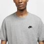 Nike Sportswear Club T-Shirt in Grijs Gray Unisex - Thumbnail 9