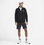 Nike Sportswear Club Trui van geborsteld materiaal met halflange rits voor heren Zwart - Thumbnail 6