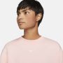 Nike Sportswear Collection Essentials Oversized sweatshirt van fleece met ronde hals voor dames Roze - Thumbnail 4