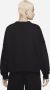 Nike Sportswear Collection Essentials Oversized sweatshirt van fleece met ronde hals voor dames Zwart - Thumbnail 2