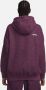 Nike Sportswear Collection hoodie van hoogpolige fleece voor dames Rood - Thumbnail 1