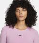 Nike Sportswear Croptop met lange mouwen voor dames Paars - Thumbnail 3