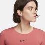 Nike Kort shirt met lange mouwen en logoprint model 'Crop Tape' - Thumbnail 5