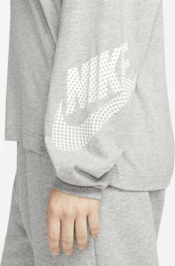 Nike Sportswear Damestop met lange mouwen Grijs