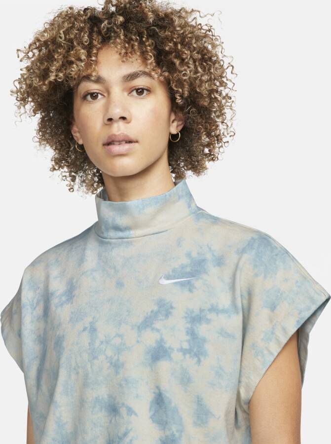 Nike Sportswear Damestop van gewassen jersey Blauw
