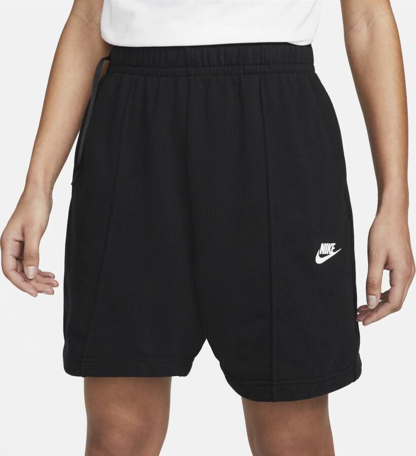 Nike Sportswear Dansshorts van fleece met hoge taille voor dames Zwart