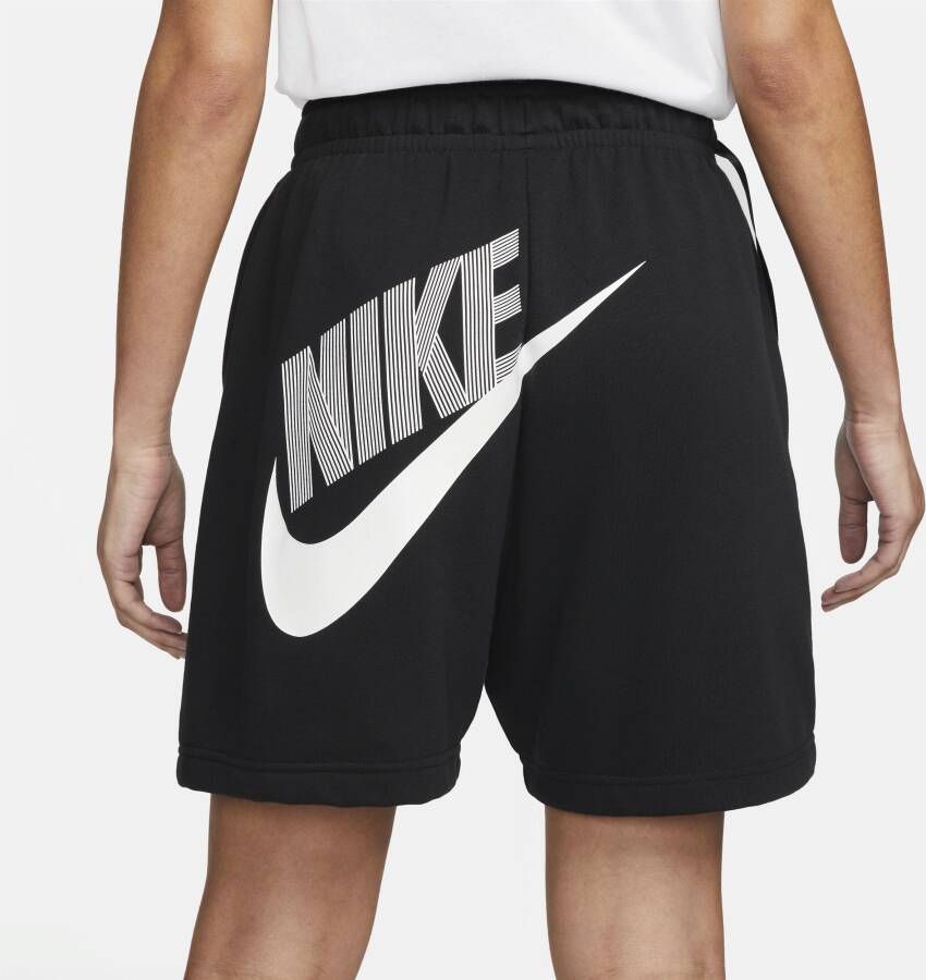 Nike Sportswear Dansshorts van fleece met hoge taille voor dames Zwart