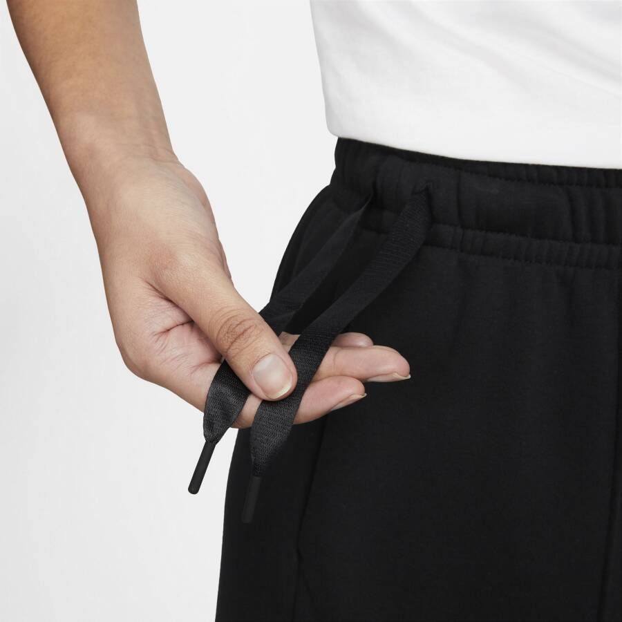 Nike Sportswear Dansshorts van fleece met hoge taille voor dames Zwart