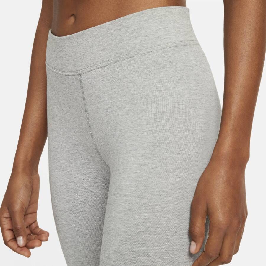 Nike Sportswear Essential 7 8-legging met halfhoge taille voor dames Grijs