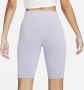 Nike Sportswear Essential bikeshorts met halfhoge taille voor dames (26 cm) Paars - Thumbnail 3