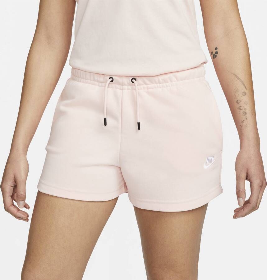 Nike Sportswear Essential Damesshorts van sweatstof Roze