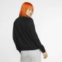Nike Sportswear Essential Fleece sweatshirt met ronde hals voor dames Zwart - Thumbnail 5
