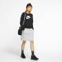 Nike Sportswear Essential Fleece sweatshirt met ronde hals voor dames Zwart - Thumbnail 7