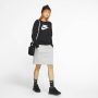 Nike Sportswear Essential Fleece sweatshirt met ronde hals voor dames Zwart - Thumbnail 6