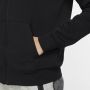 Nike Sportswear Essential Fleecehoodie met rits voor dames Zwart - Thumbnail 5