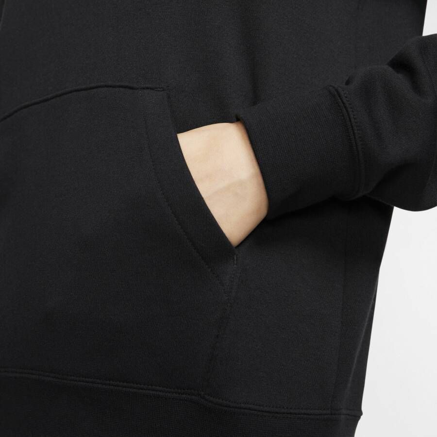 Nike Sportswear Essential Fleecehoodie met trechterhals voor dames Zwart