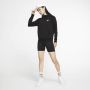 Nike Sportswear Essential Fleecehoodie met trechterhals voor dames Zwart - Thumbnail 4
