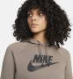 Nike Sportswear Essential Fleecehoodie voor dames Grijs - Thumbnail 2