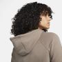 Nike Sportswear Essential Fleecehoodie voor dames Grijs - Thumbnail 4
