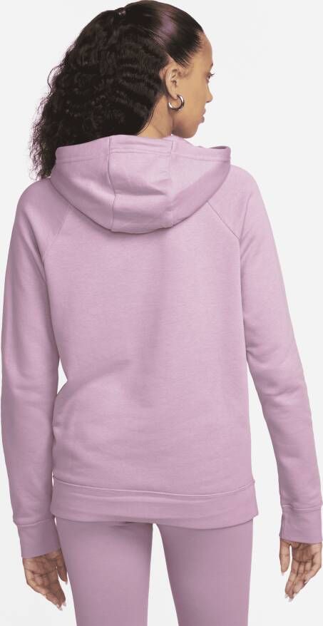 Nike Sportswear Essential Fleecehoodie voor dames Paars