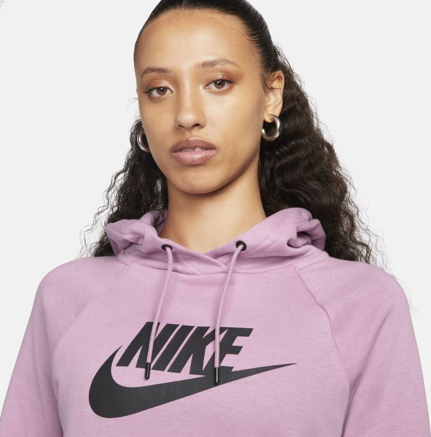 Nike Sportswear Essential Fleecehoodie voor dames Paars