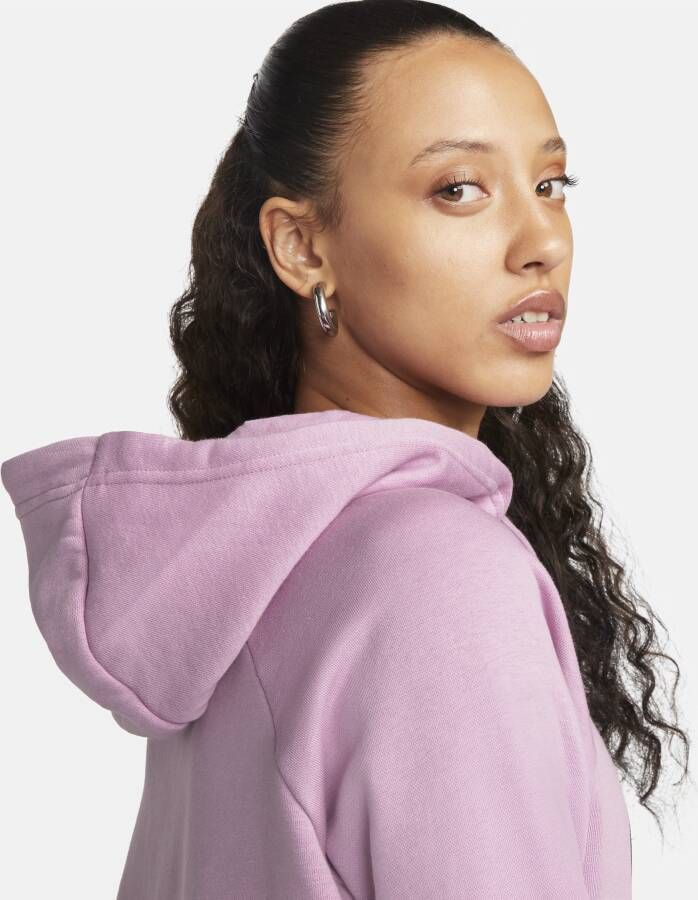 Nike Sportswear Essential Fleecehoodie voor dames Paars