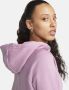 Nike Sportswear Essential Fleecehoodie voor dames Paars - Thumbnail 5