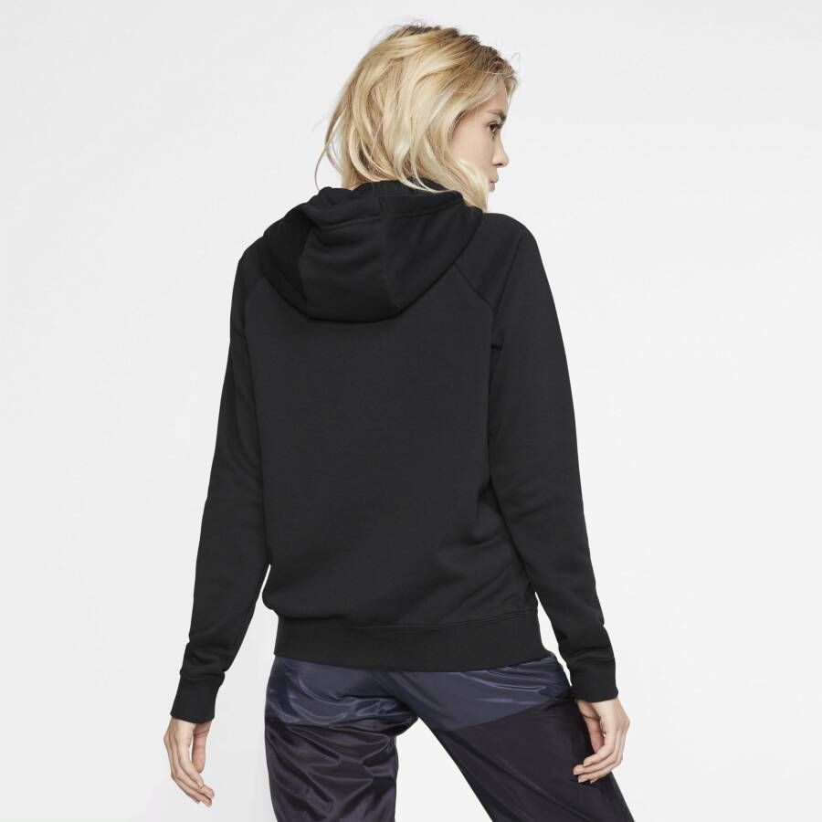 Nike Sportswear Essential Fleecehoodie voor dames Zwart