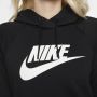 Nike Sportswear Essential Fleecehoodie voor dames Zwart - Thumbnail 7