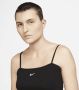 Nike Sportswear Essential Wo 's Ribbed Crop Top Tanktops Kleding black white maat: S beschikbare maaten:XS S M L XL - Thumbnail 2