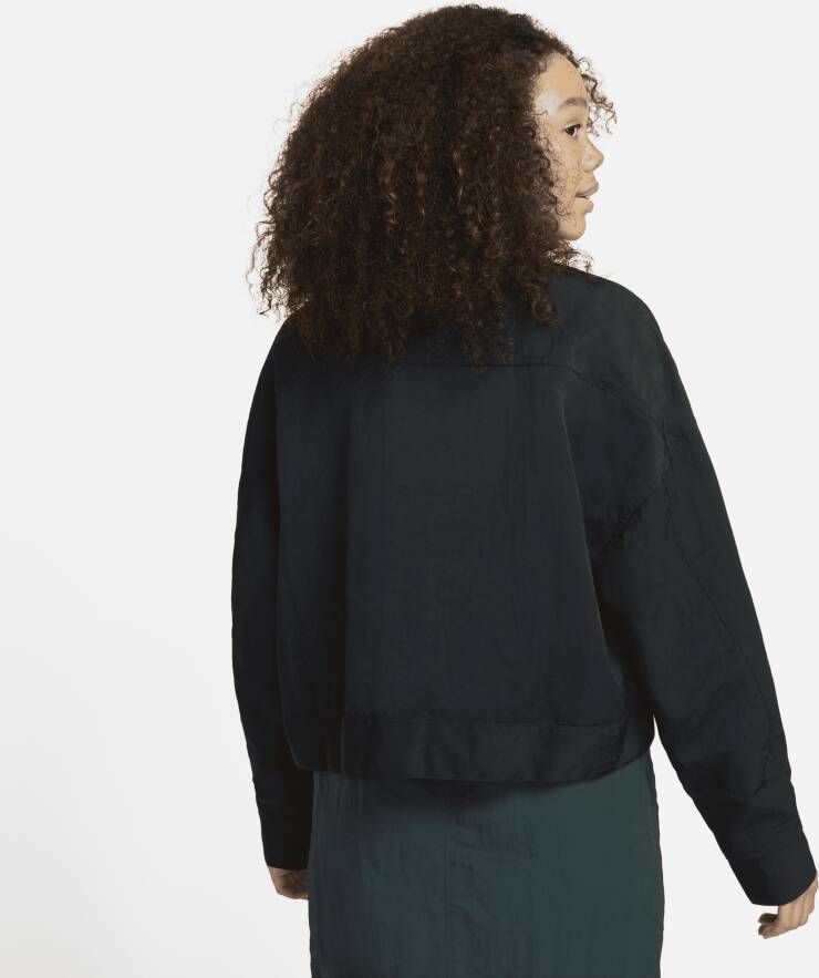 Nike Sportswear Essential Geweven damesjack Zwart